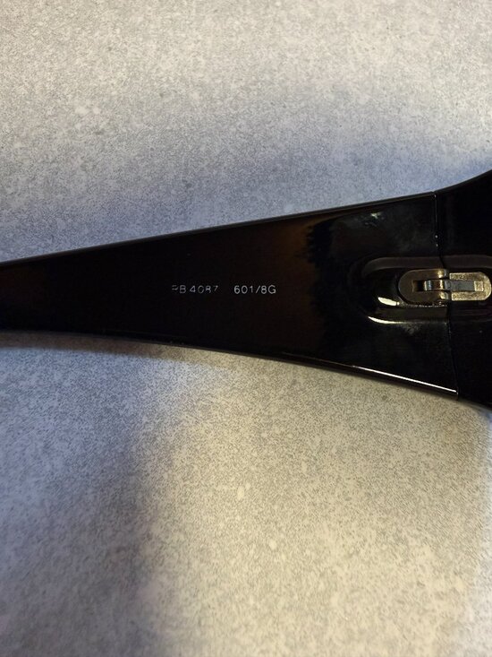 Ray-Ban RB4087 601/8G Oversized Shield Sunglasses — Glossy Black — Gray Gradient main image 5